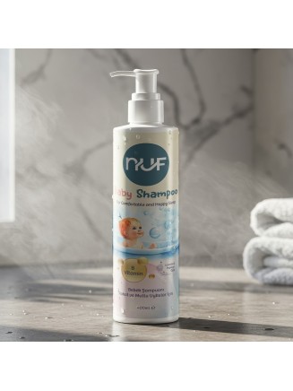 Nuf Kozmetik Bebek Banyo Şampuanı | Papatya ve Lavanta Özlü – 400ml