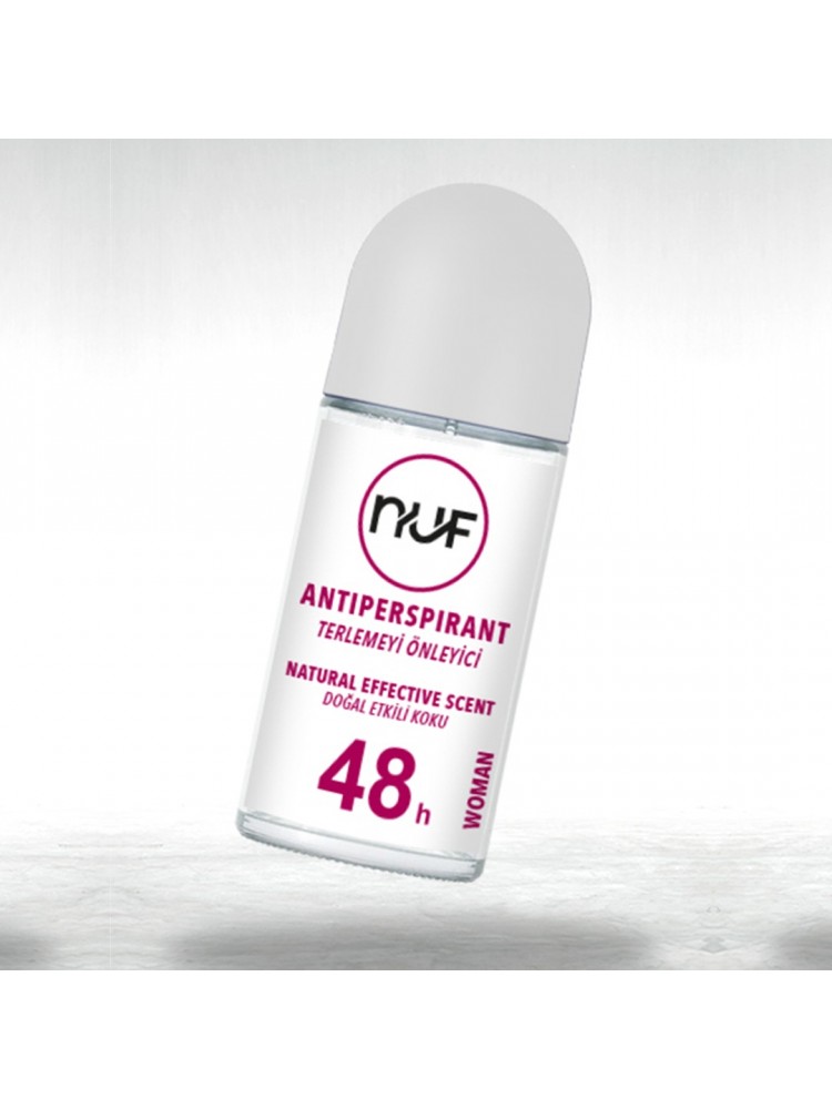 Nuf Kozmetik 48 Saat Etkili Kadın Roll-on Deodorant – 50ml | Ter Kokusuna Karşı Etkili Koruma